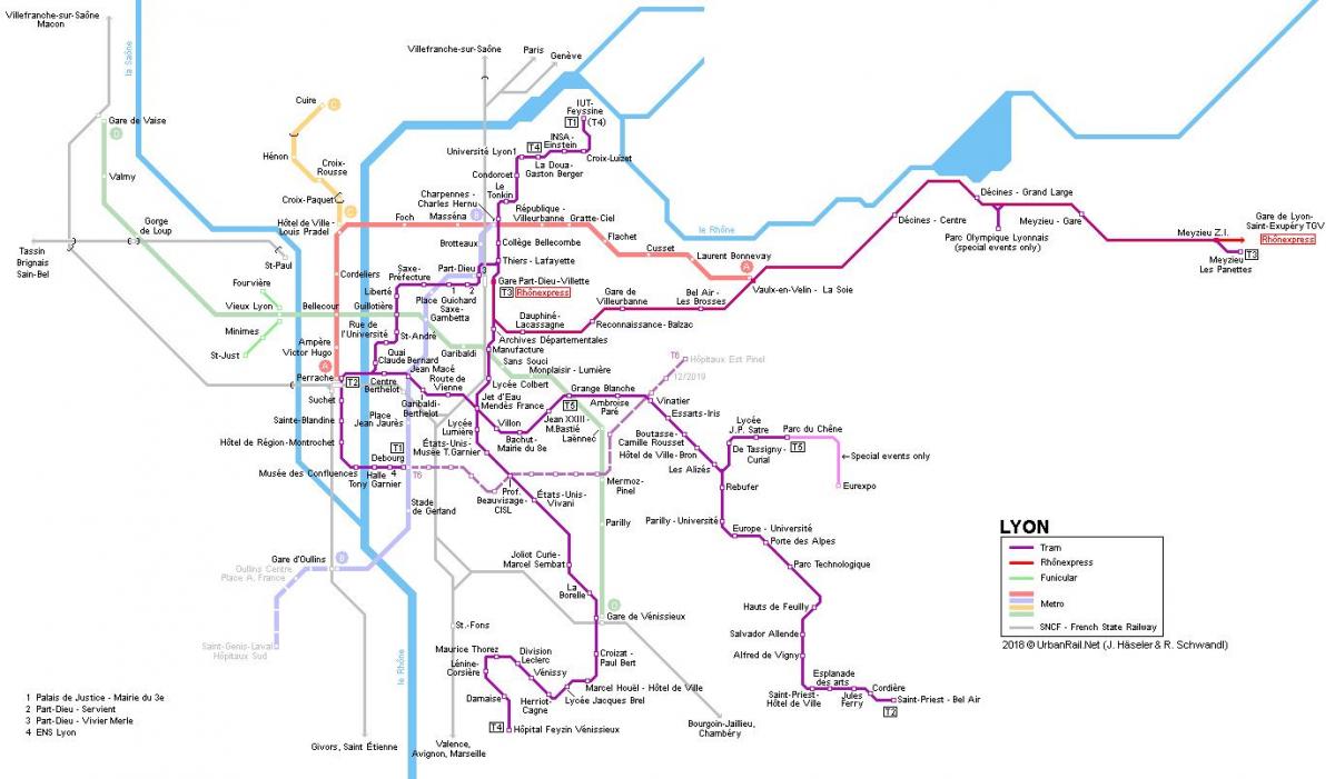 Lyon-rail-Karte