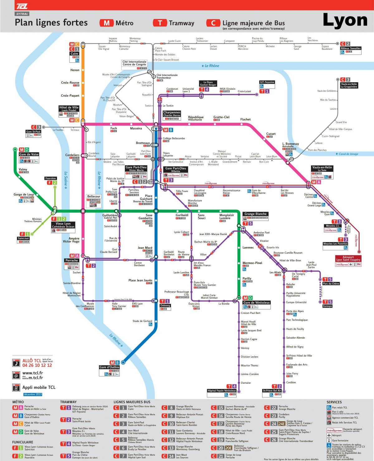 Lyon transit Karte