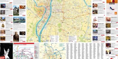 Lyon, Frankreich-map tourist